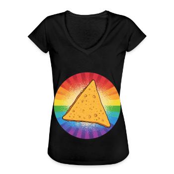 LGBTQ Nacho - Women's Vintage T-Shirt - black - Front - Danielle (179cm)