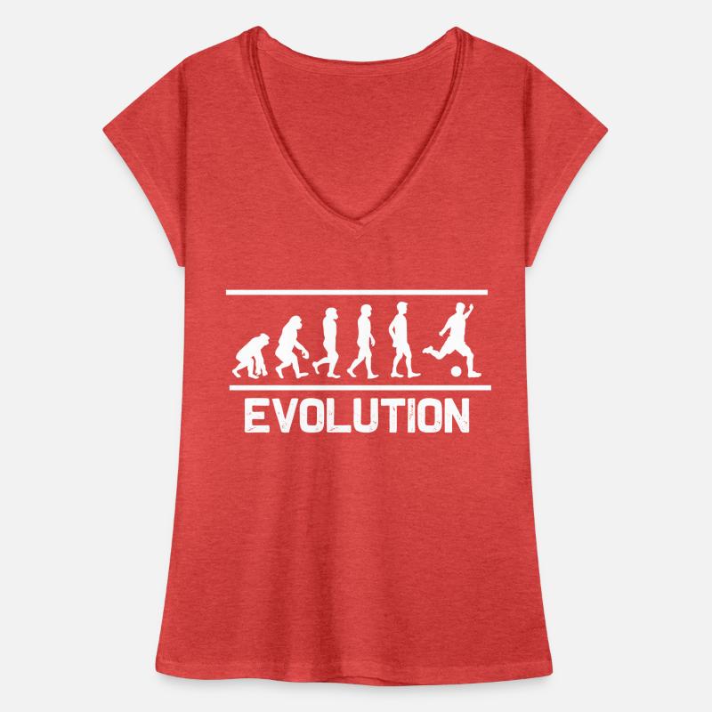 Fußball Evolution Frauen Vintage T-Shirt