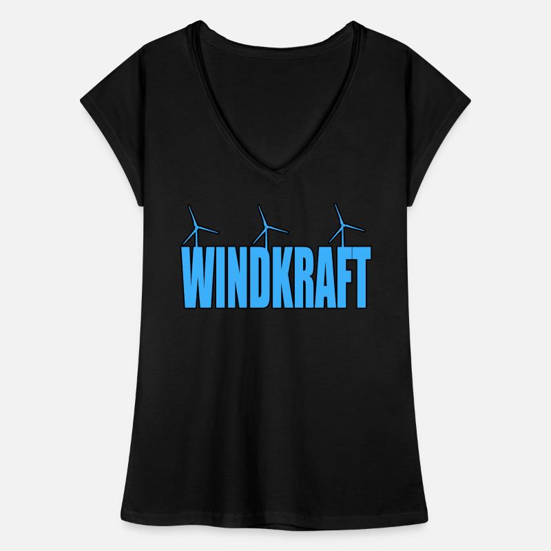 Wind power Wind energy Women's Vintage T-Shirt