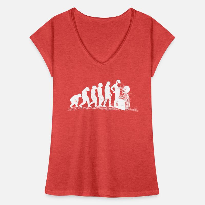 Woodturning Evolution Carpenter Woodworking Women's Vintage T-Shirt