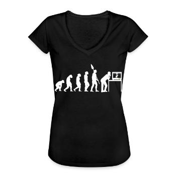 3D Printing Pen Evolution 3D Printer Filament Resi - Frauen Vintage T-Shirt - Schwarz - Vorne - Danielle (179cm)