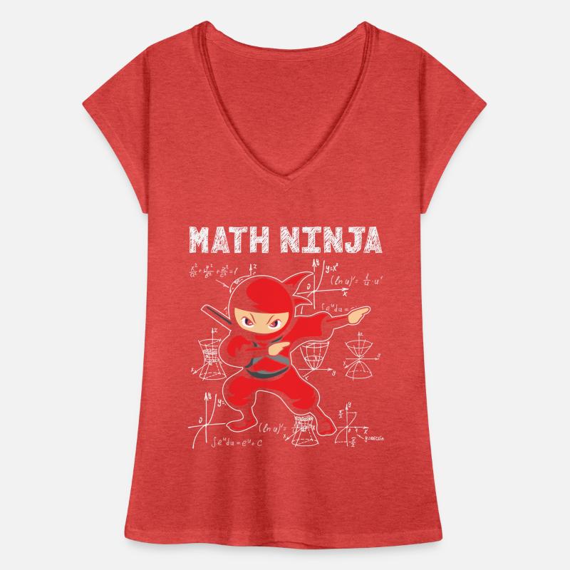 Math Ninja Math Mathématicien Enseignant Étudiant T-shirt vintage Femme