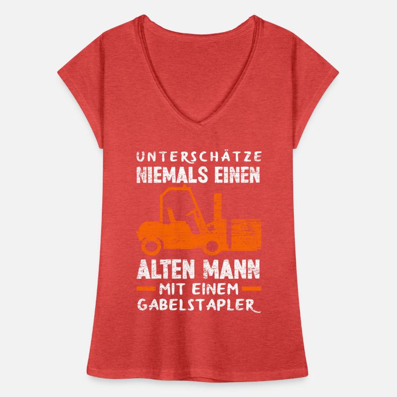 Staplerfahrer Alter Mann Frauen Vintage T-Shirt