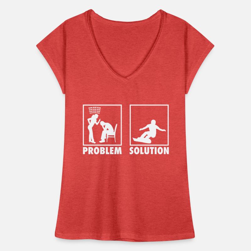 Snowboarding Snowboarder Athletes Statement Women's Vintage T-Shirt