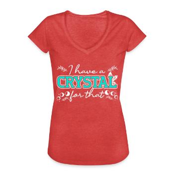 Energy Medicine Reiki Crystals Energy Healing - Women's Vintage T-Shirt - heather red - Front - Danielle (179cm)