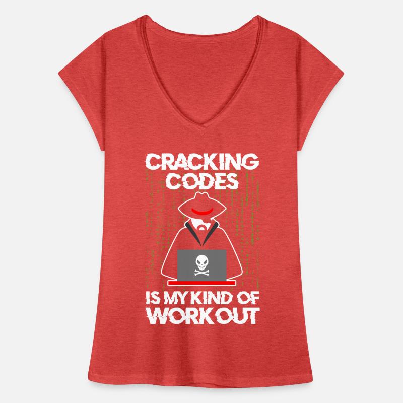 Cybersecurity Professional Hacker Cracking Codes Women's Vintage T-Shirt