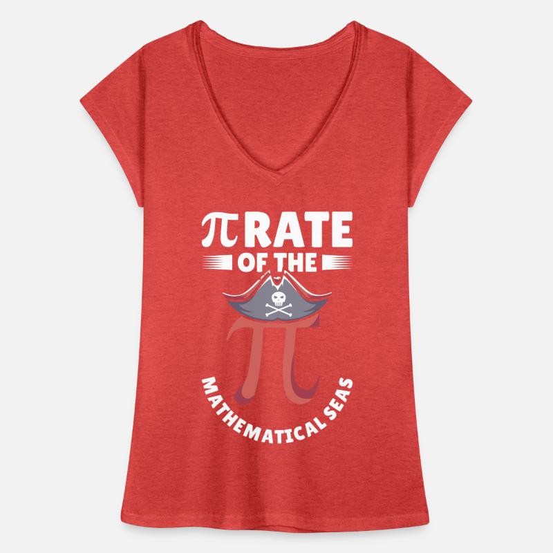 Pi Day Pirate Mathematician Pi Symbol Number Math Women's Vintage T-Shirt