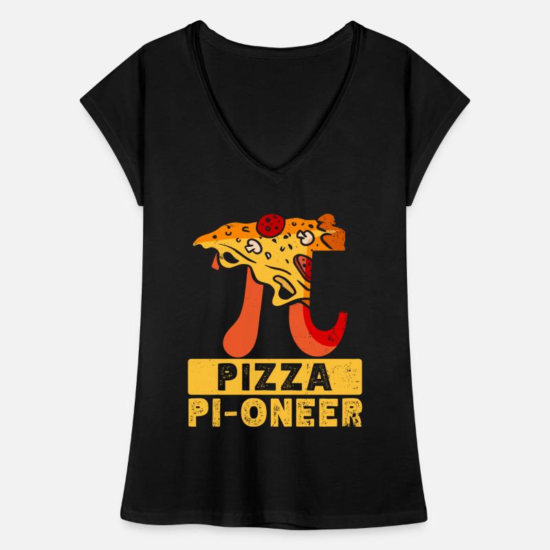 Pi Day Pizza Pi Symbol Math Number Women's Vintage T-Shirt