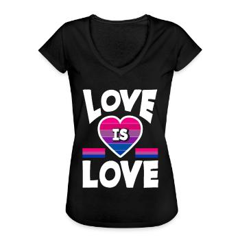 Bisexuell LGBTQ+ Gleichberechtigung - Frauen Vintage T-Shirt - Schwarz - Vorne
