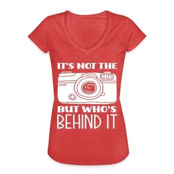 Photographer Experience - Women's Vintage T-Shirt - heather red - Front - Danielle (179cm)