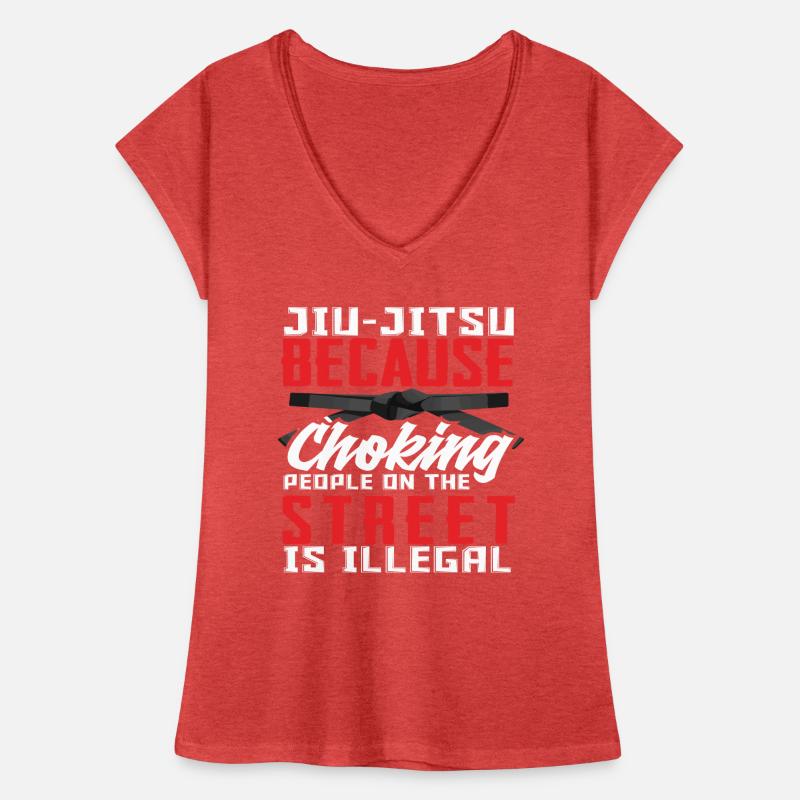 Jiu-jitsu parce que s’étouffer dans la rue est illégal T-shirt vintage Femme