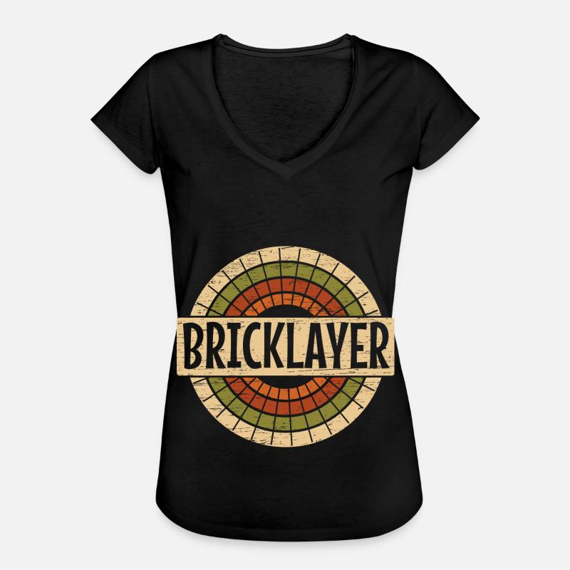 Construction work Bricklayer Profession Bricklayer - Women's Vintage T-Shirt - black