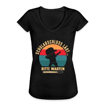 Schulabschluss Lädt Absolvent Abgänger Abschluss - Frauen Vintage T-Shirt - Schwarz - Vorne