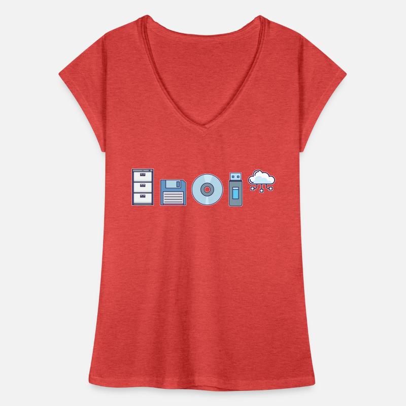 IT Geek, PC Zubehör Speichergeräte Evolution Frauen Vintage T-Shirt