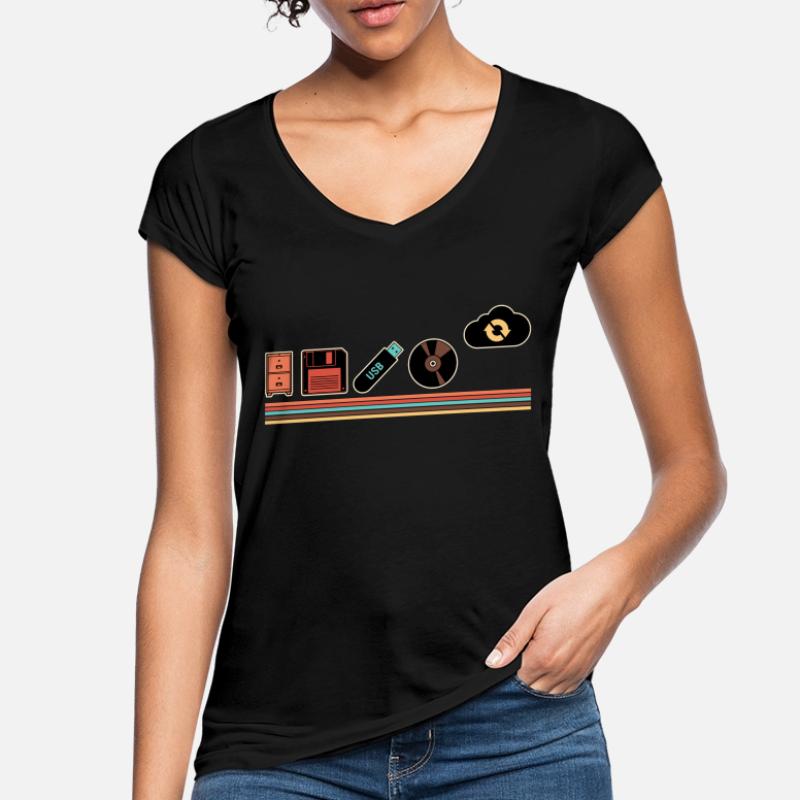 IT Geek, PC Accessories Storage Devices Evolution Women's Vintage T-Shirt