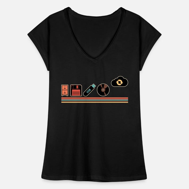 IT Geek, PC Accessories Storage Devices Evolution Women's Vintage T-Shirt