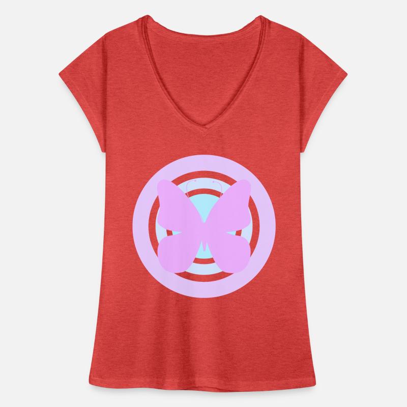 Papillon céleste violet T-shirt vintage Femme