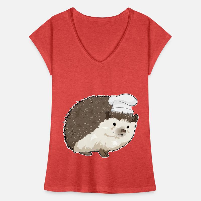 Chapeau de chef hérisson T-shirt vintage Femme