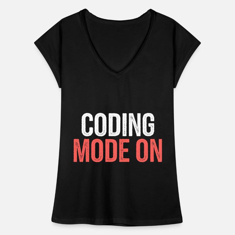 Coding Mode On 10 Frauen Vintage T-Shirt