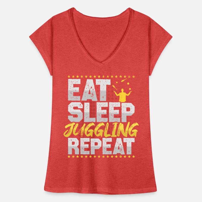Jongler Manger Dormir Répéter Cirque Jongler T-shirt vintage Femme