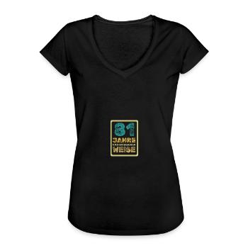 Sagesse 81 - T-shirt vintage Femme - noir - Devant - Danielle (179cm)