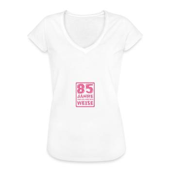 Âge 85 - T-shirt vintage Femme - noir - Devant - Danielle (179cm)