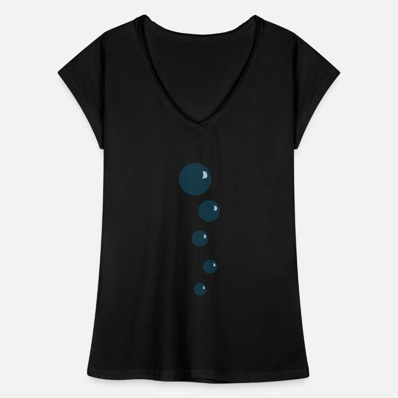 Bubbles perles d’eau T-shirt vintage Femme