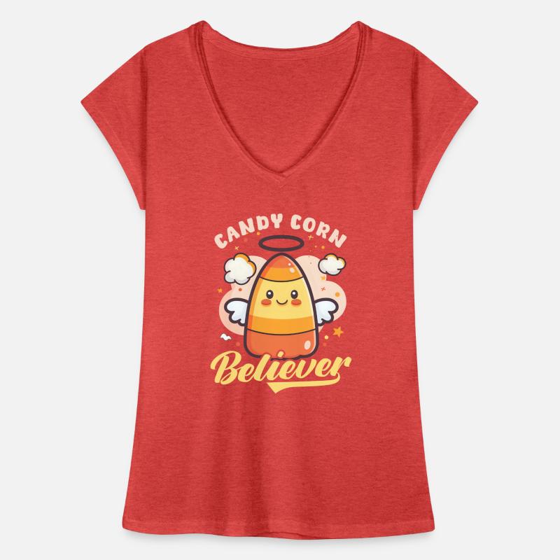 Candy Corn Candy Corn Gläubiger Frauen Vintage T-Shirt