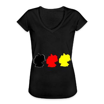 Allemagne Roadtrip Holiday Holiday T-Shirt - T-shirt vintage Femme - noir - Devant - Danielle (179cm)