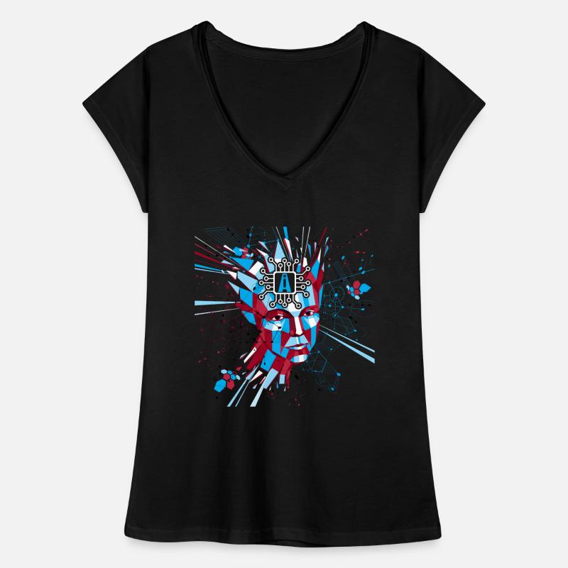 AI Artificial Intelligence Robot AI Robotics Women's Vintage T-Shirt