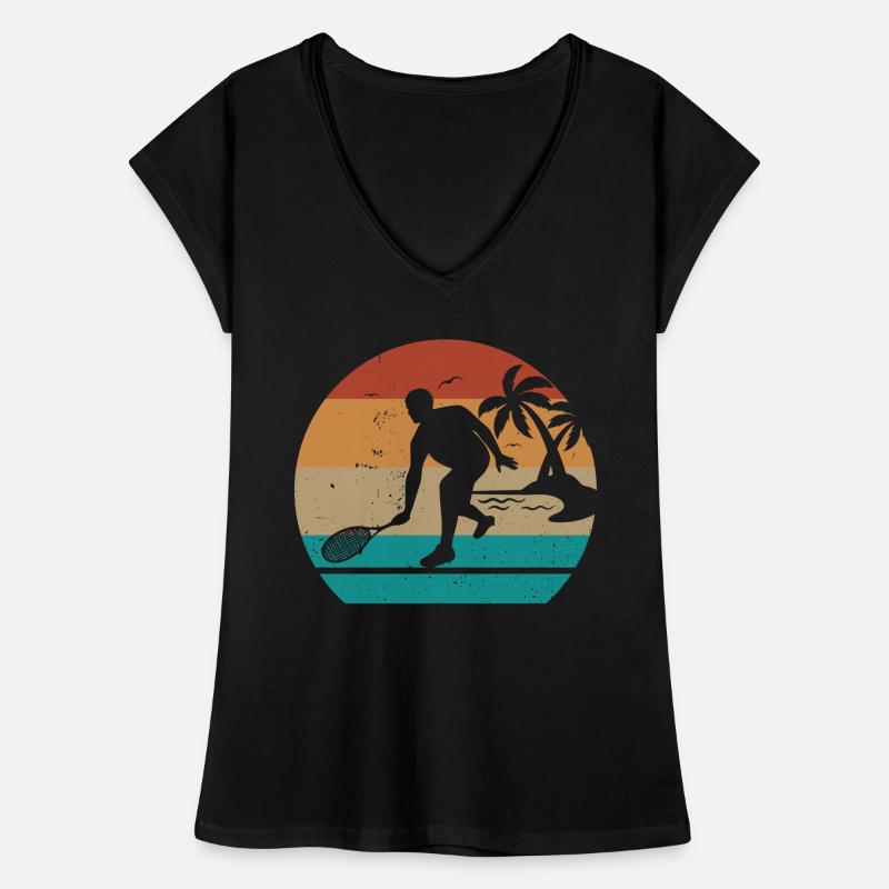 Squash player silhouette Squash Game Squash Women's Vintage T-Shirt