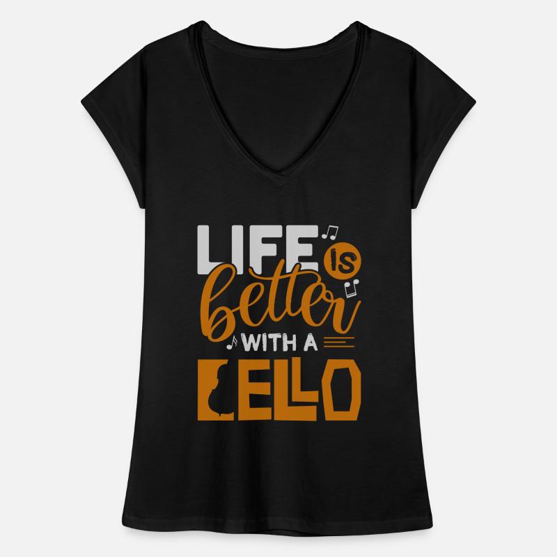 Violoncelle T-shirt vintage Femme