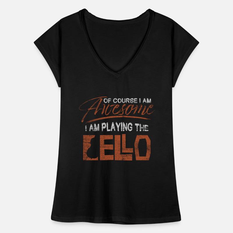 violoncelle T-shirt vintage Femme