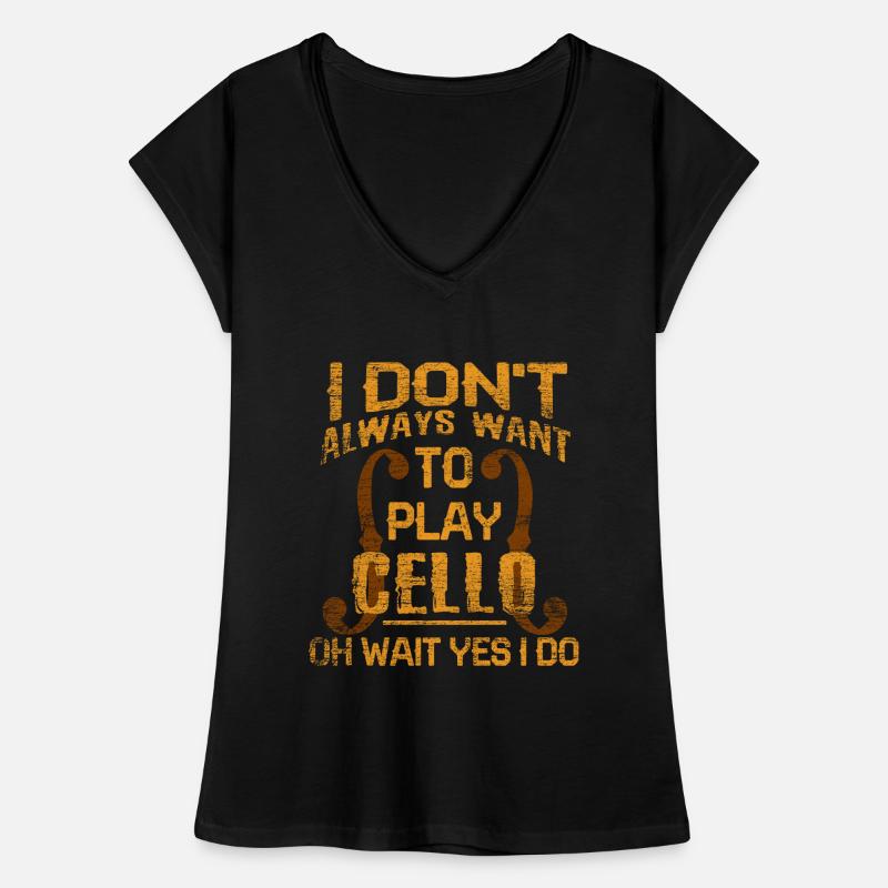 violoncelle T-shirt vintage Femme