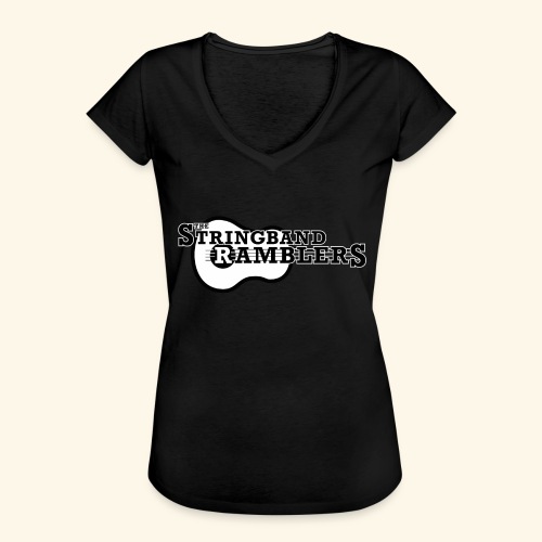 The Stringband RamblersLogo Black White - Frauen Vintage T-Shirt