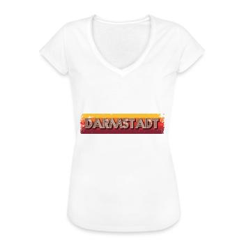 Darmstadter Darmstädter Darmstadt - T-shirt vintage Femme - noir - Devant - Danielle (179cm)