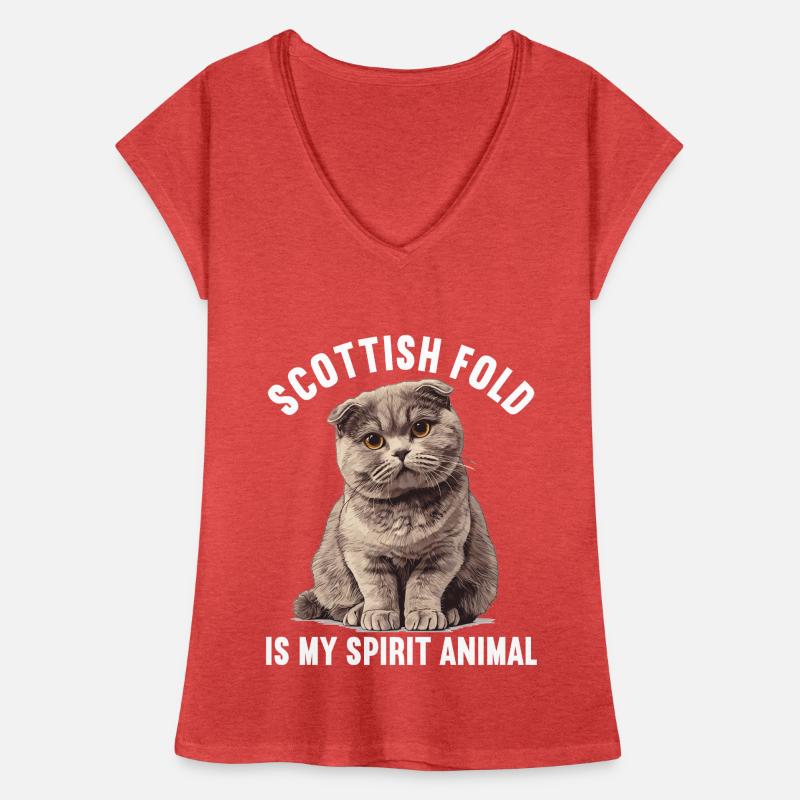 Scottish Fold Kitten Scottish Fold chat T-shirt vintage Femme