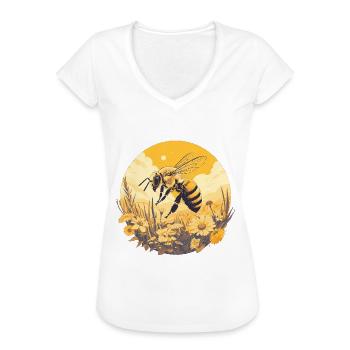 Bienen Biene - Frauen Vintage T-Shirt - Schwarz - Vorne - Danielle (179cm)