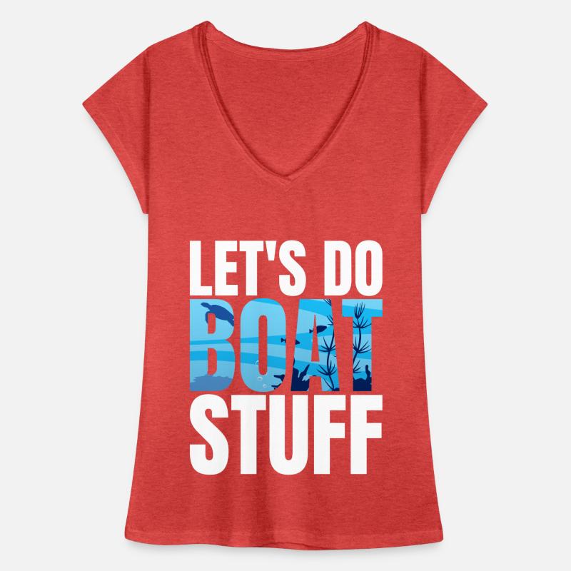 Boot Stuff Captain Lustiges Pontonboot Seeschiff Frauen Vintage T-Shirt