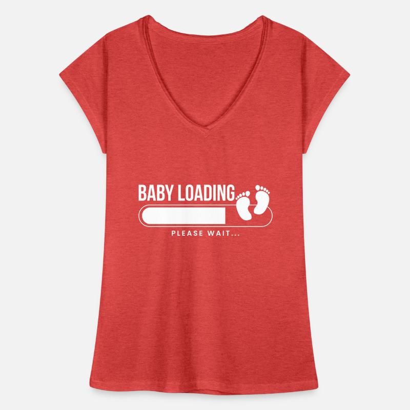Baby Loading Geschenk Werdende Mutter Frauen Vintage T-Shirt