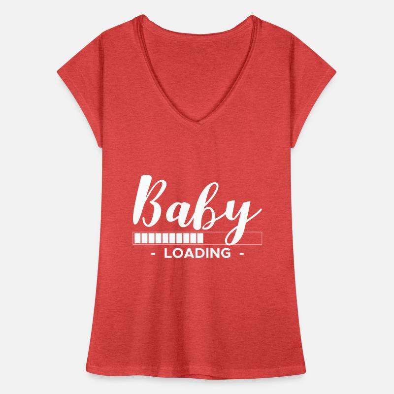 Baby Loading Geschenk Werdende Mutter Frauen Vintage T-Shirt
