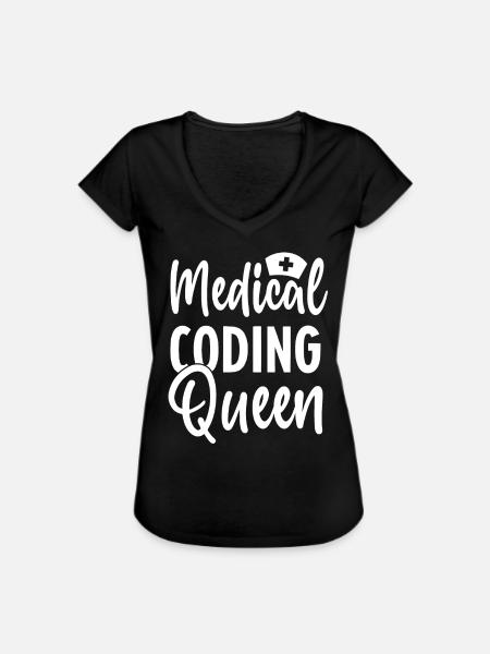 Kodierfachkraft Geschenkidee - Frauen Vintage T-Shirt - Schwarz
