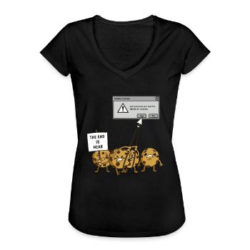 Delete All Cookies Funny Computer Programmer - Frauen Vintage T-Shirt - Schwarz - Vorne - Danielle (179cm)