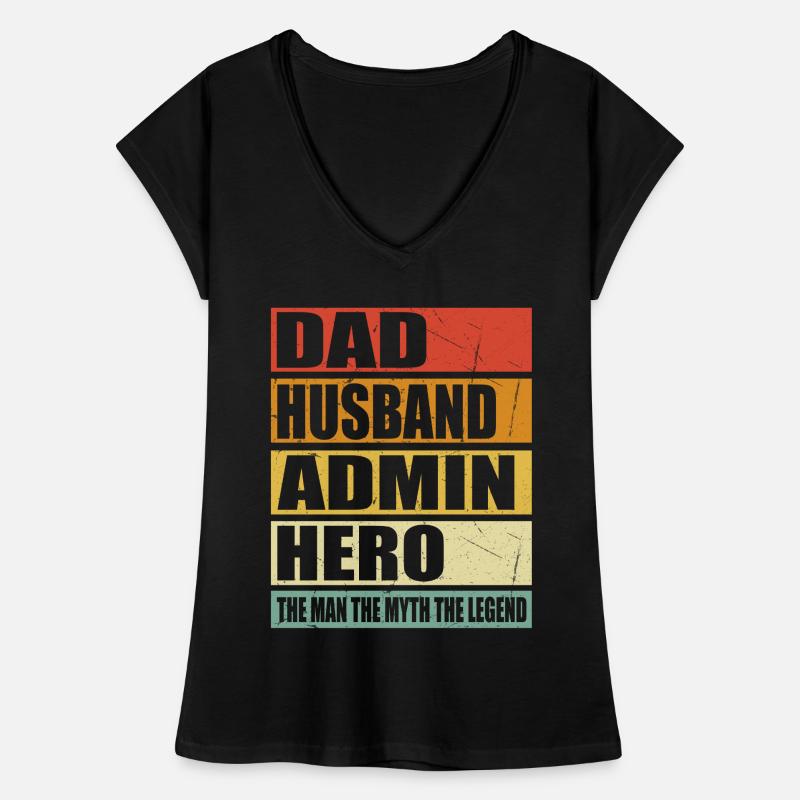 Vater Ehemann Admin Held Frauen Vintage T-Shirt