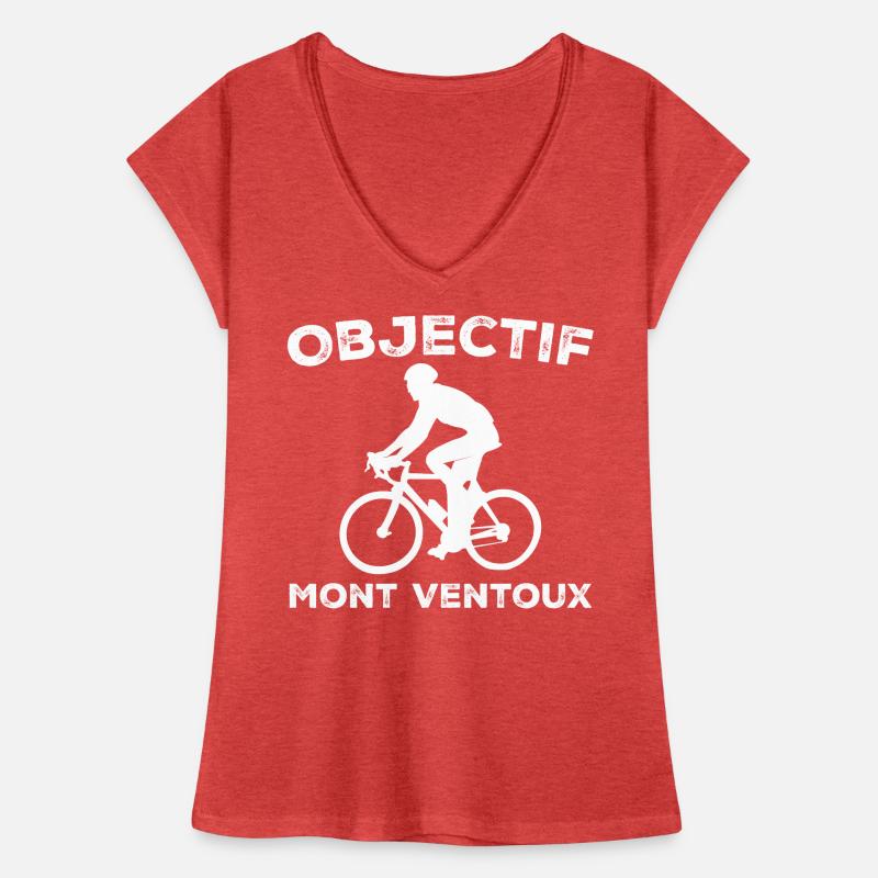 Objectif Mont Ventoux Cycliste Vélo T-shirt vintage Femme