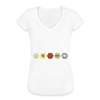 Jeu de société Jeu de société Joueur Cadeau de jeu de société - T-shirt vintage Femme - noir - Devant - Danielle (179cm)