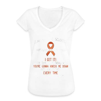 Multiple Sklerose MS Awareness Day - Frauen Vintage T-Shirt - Schwarz - Vorne