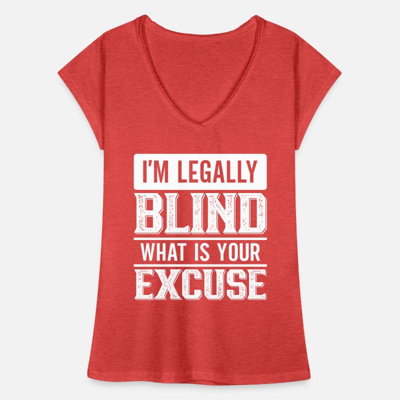 Blindheitsbewusstsein Gesetzlich Blind Frauen Vintage T-Shirt