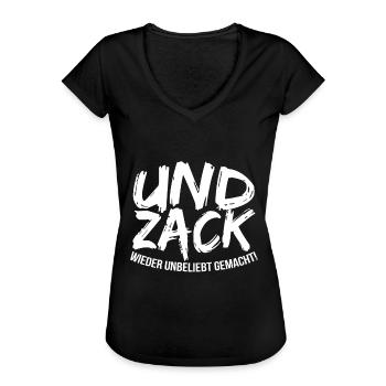 lustiger Spruch - Frauen Vintage T-Shirt - Schwarz - Vorne
