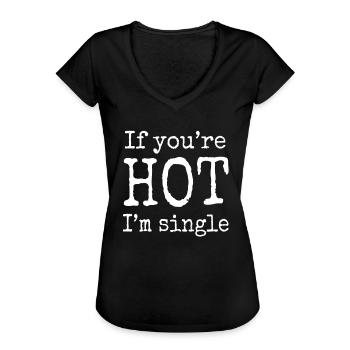 lustiger Spruch lustige sprüche - Frauen Vintage T-Shirt - Schwarz - Vorne - Danielle (179cm)